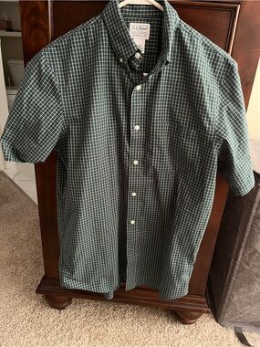Men's Wrinkle-Free Kennebunk Sport Shirt, Traditional Fit Short-Sleeve Check